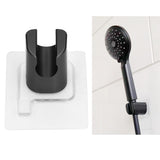 Shower Head Holder Bracket Strong Adhesive Waterproof Punch Free ABS for Bathroom - Extra Image