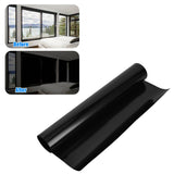 Full Blackout Window Film 100% Light Blocking Static Cling Total Blackout Window Film