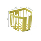 Toilet Paper Holder Wall Mounted Toilet Paper Basket Heavy Duty Bathroom Storage Rack for HouseholdYellow