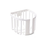 Toilet Paper Holder Wall Mounted Toilet Paper Basket Heavy Duty Bathroom Storage Rack for HouseholdWhite