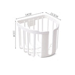 Toilet Paper Holder Wall Mounted Toilet Paper Basket Heavy Duty Bathroom Storage Rack for HouseholdWhite