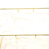 Bathroom Countertop Rack Large Capacity 2 Tiers Gold Bathroom Countertop Rack for Home Hotel - Extra Image
