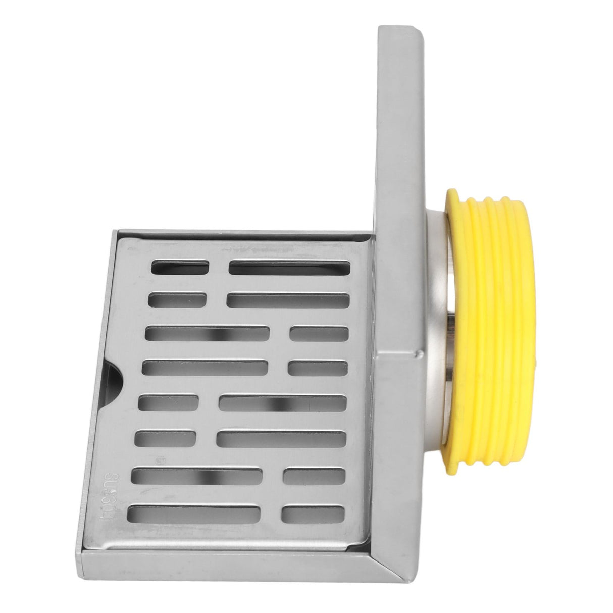 Corner Floor Drain L Shaped Surfaces Drawing Process Corrosion Resistant Anti Rust Side Floor Drain for 2.3in Pipes