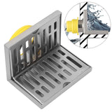 Corner Floor Drain L Shaped Surfaces Drawing Process Corrosion Resistant Anti Rust Side Floor Drain for 2.3in Pipes