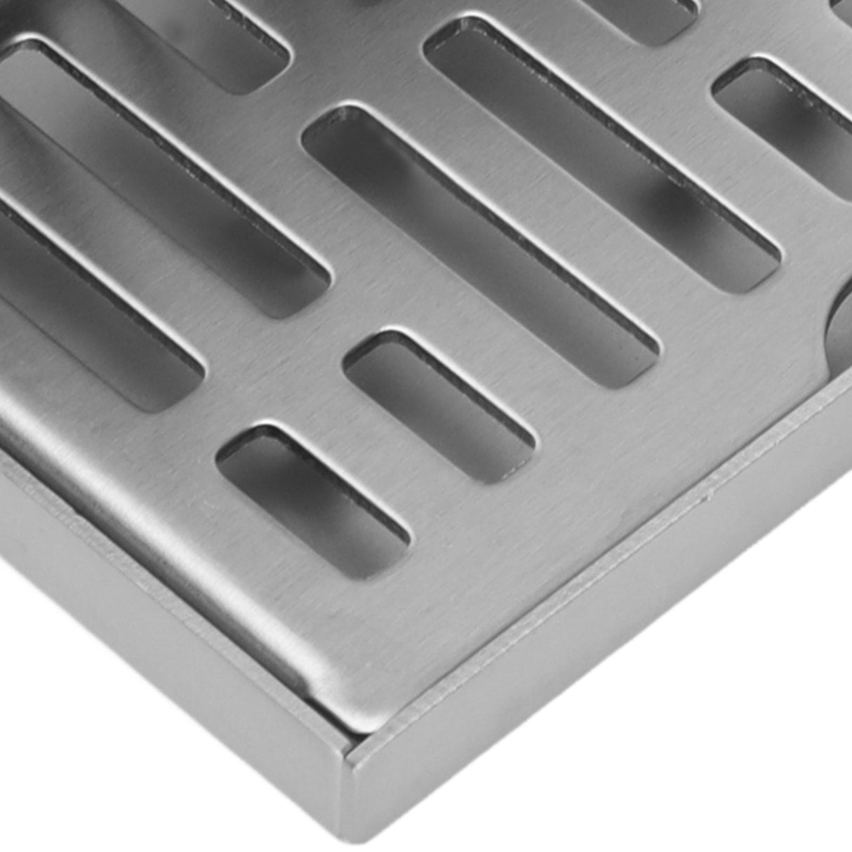 Corner Floor Drain L Shaped Surfaces Drawing Process Corrosion Resistant Anti Rust Side Floor Drain for 2.3in Pipes
