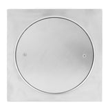 Floor Drain 20 X 20cm Stainless Steel Corrosion Resistant Screw Fixation Easy Installation Well Sealed Floor Strainer
