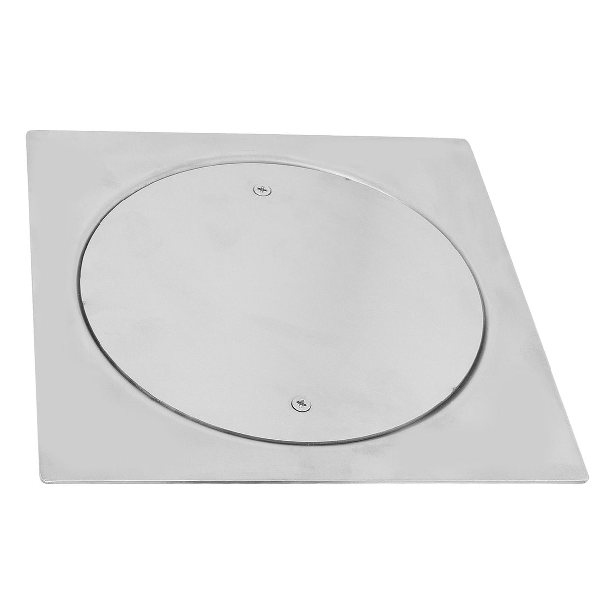Floor Drain 20 X 20cm Stainless Steel Corrosion Resistant Screw Fixation Easy Installation Well Sealed Floor Strainer