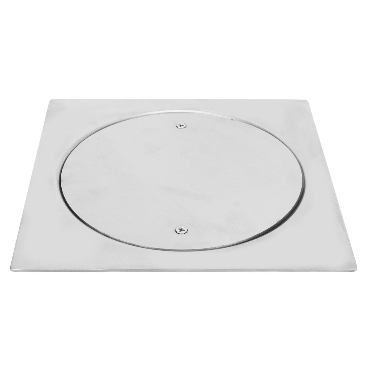 Floor Drain 20 X 20cm Stainless Steel Corrosion Resistant Screw Fixation Easy Installation Well Sealed Floor Strainer