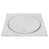 Floor Drain 20 X 20cm Stainless Steel Corrosion Resistant Screw Fixation Easy Installation Well Sealed Floor Strainer