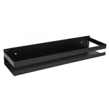 Bathroom Rack Black Large Storage Space Waterproof Strong Bearing Capacity Hotel Shelf Set 40x10x6cm