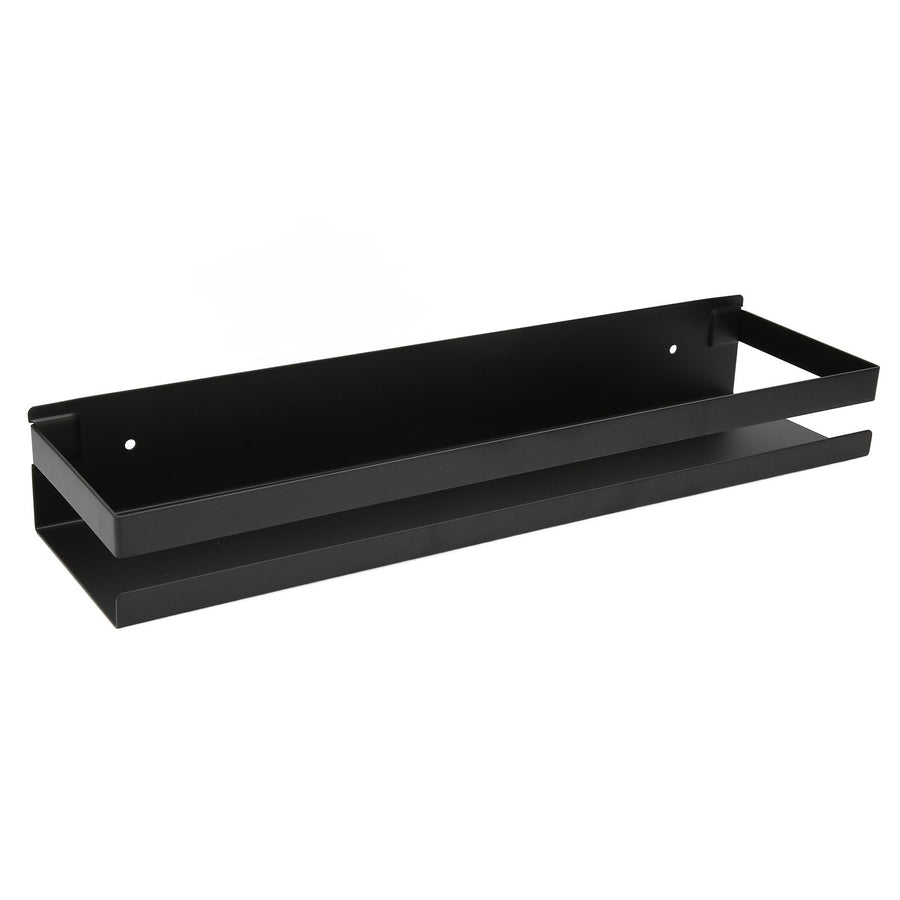 Bathroom Rack Black Large Storage Space Waterproof Strong Bearing Capacity Hotel Shelf Set 40x10x6cm, Waterproof