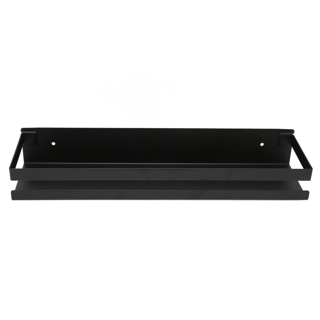 Bathroom Rack Black Large Storage Space Waterproof Strong Bearing Capacity Hotel Shelf Set 40x10x6cm