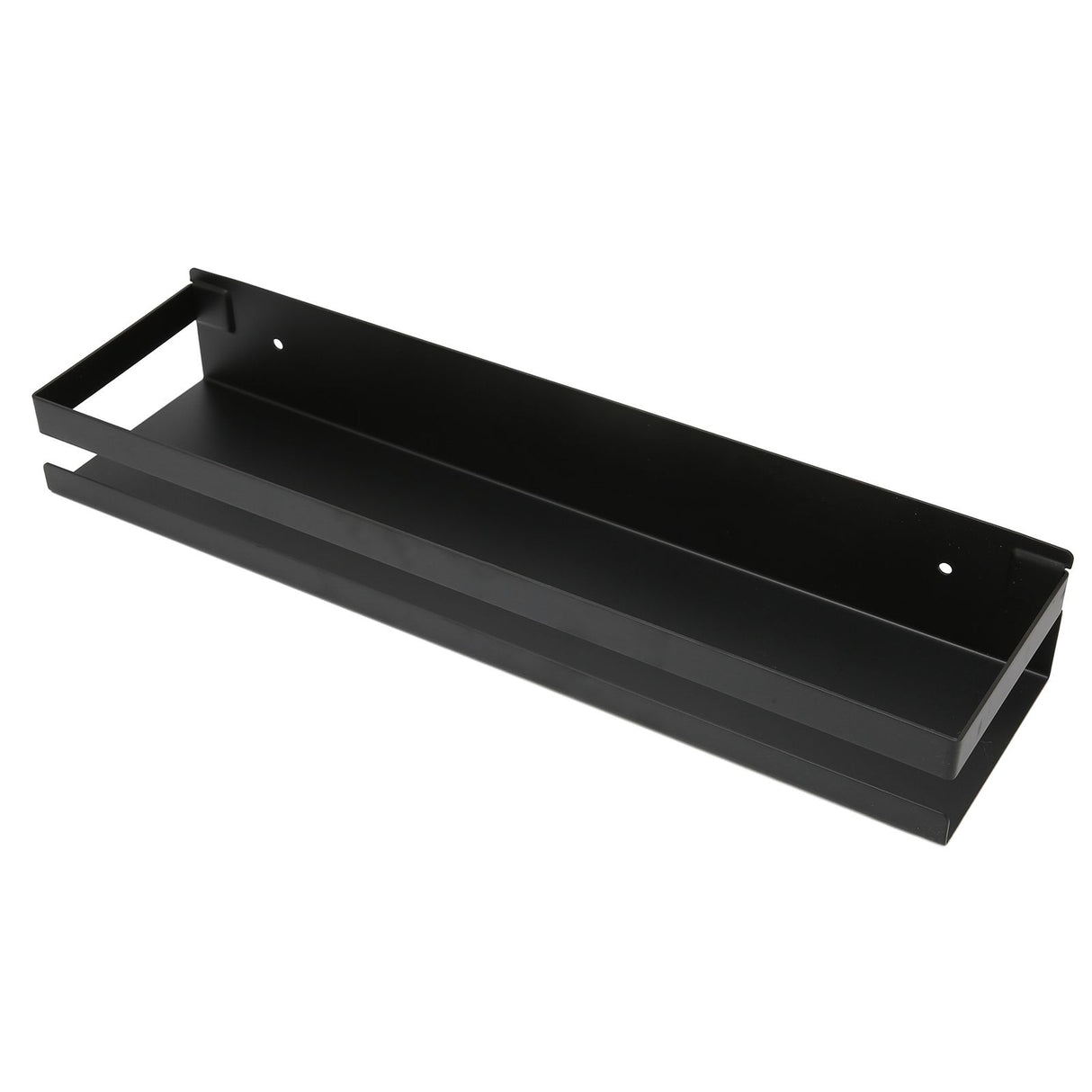 Bathroom Rack Black Large Storage Space Waterproof Strong Bearing Capacity Hotel Shelf Set 40x10x6cm