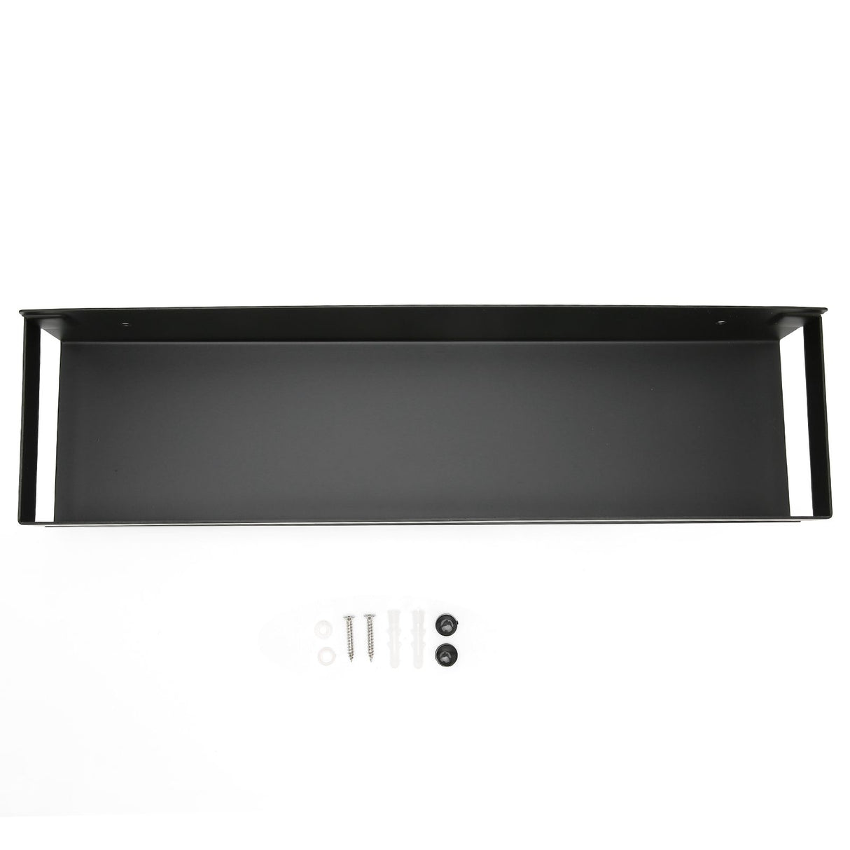 Bathroom Rack Black Large Storage Space Waterproof Strong Bearing Capacity Hotel Shelf Set 40x10x6cm