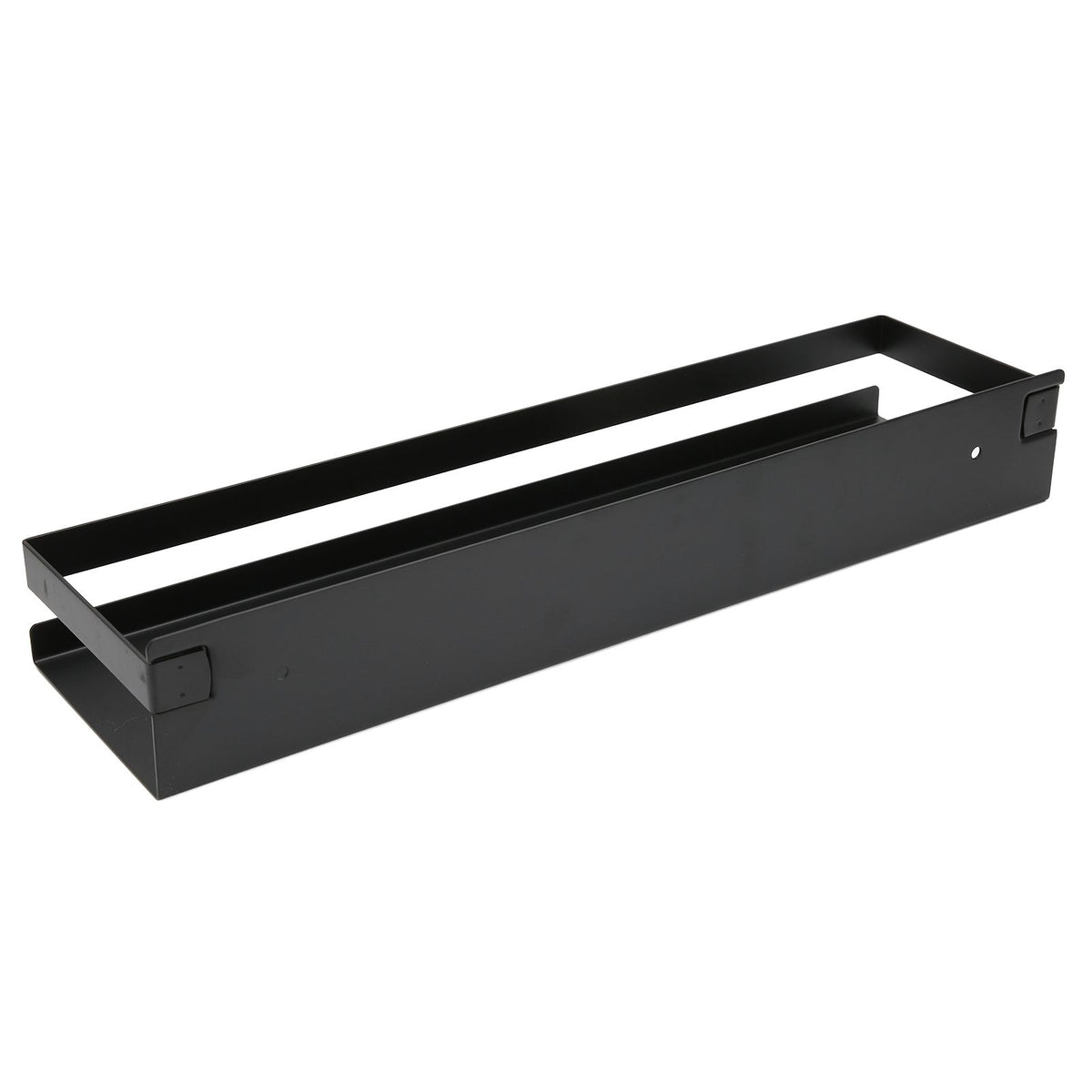 Bathroom Rack Black Large Storage Space Waterproof Strong Bearing Capacity Hotel Shelf Set 40x10x6cm