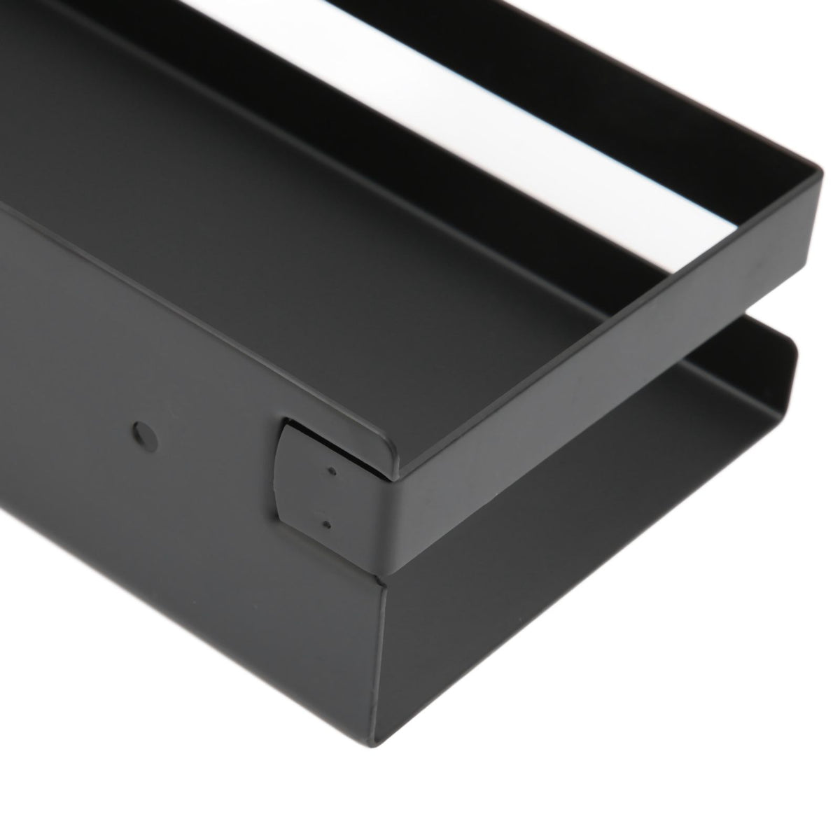 Bathroom Rack Black Large Storage Space Waterproof Strong Bearing Capacity Hotel Shelf Set 40x10x6cm