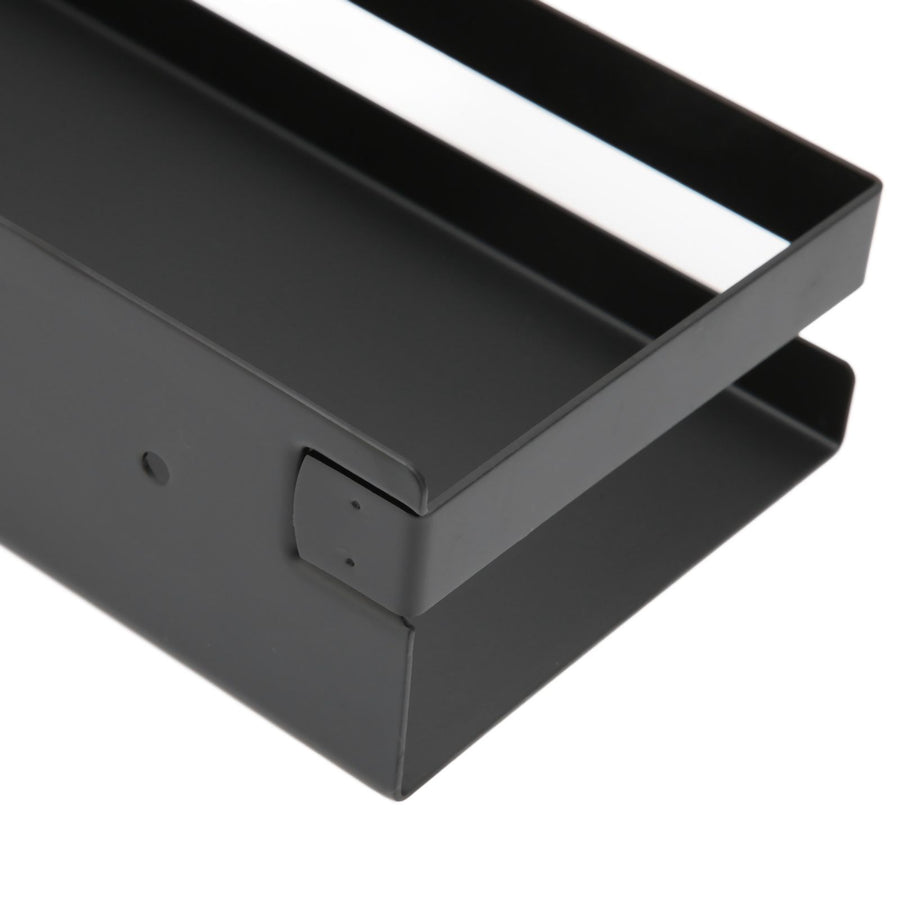 Bathroom Rack Black Large Storage Space Waterproof Strong Bearing Capacity Hotel Shelf Set 40x10x6cm, image 14