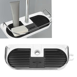 Shower Caddy Punching Free Installation Maximum Load 15kg Height Adjustable Hollow Design Bathroom Storage Rack - Extra Image