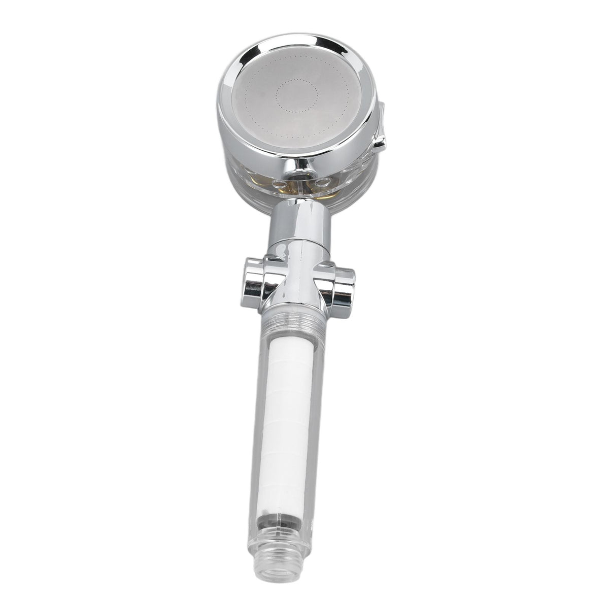 Propeller Shower Head Vortex Hydro Jet 360° Rotating Handheld with Pause Switch Filter G1/2