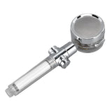 Propeller Shower Head Vortex Hydro Jet 360° Rotating Handheld with Pause Switch Filter G1/2 - Low Angle