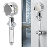 Propeller Shower Head Vortex Hydro Jet 360° Rotating Handheld with Pause Switch Filter G1/2 - Extra Image