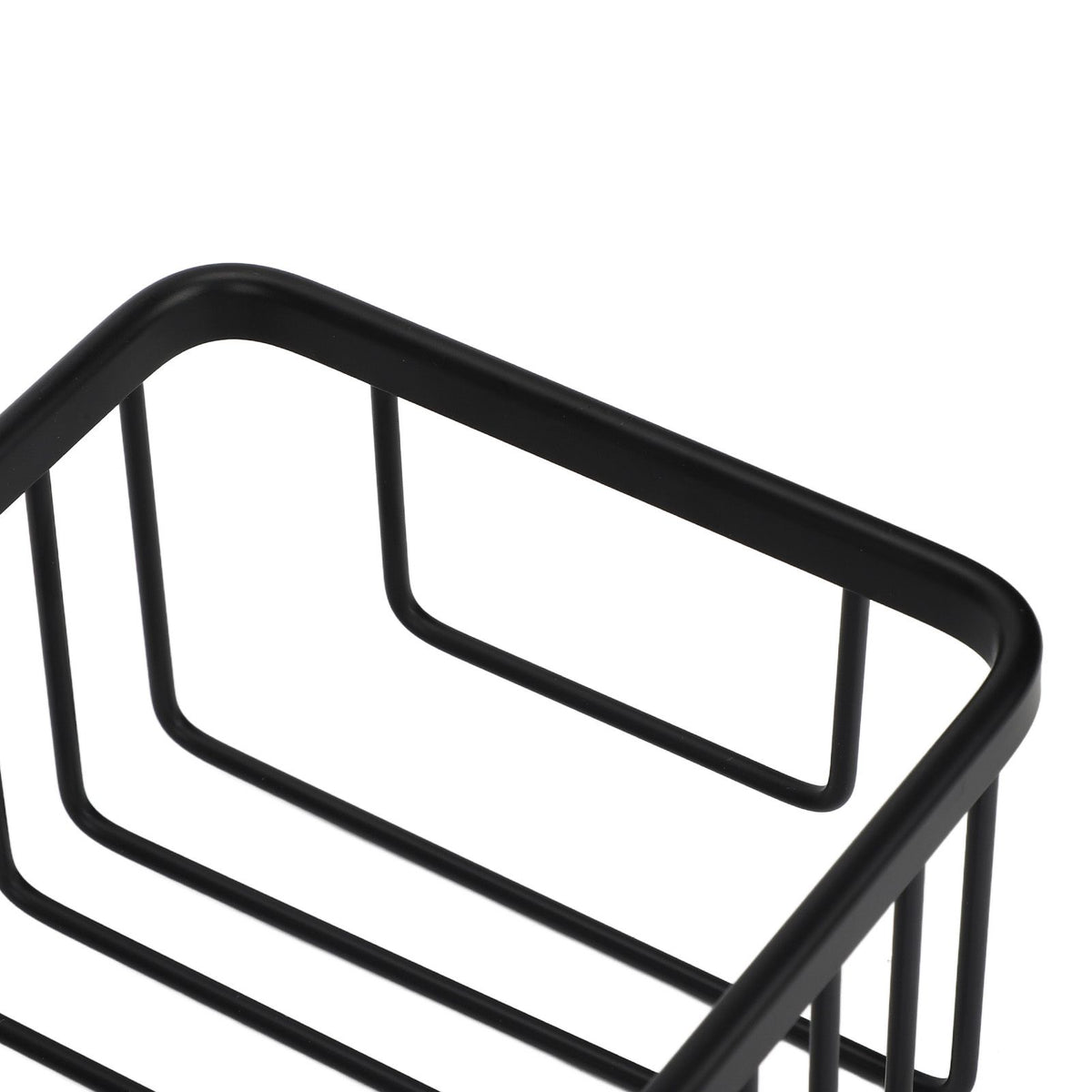 Wall Storage Rack Space Aluminum Rust Proof Large Capacity Kitchen Spice Organize Basket for Bathroom Beauty Salon