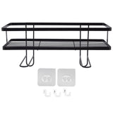 Bathroom Over The Toilet Storage Shelf Space Saver Punch Free Bathroom Storage OrganizerBlack