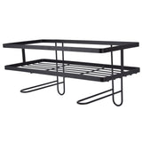 Bathroom Over The Toilet Storage Shelf Space Saver Punch Free Bathroom Storage OrganizerBlack - Top-Down View