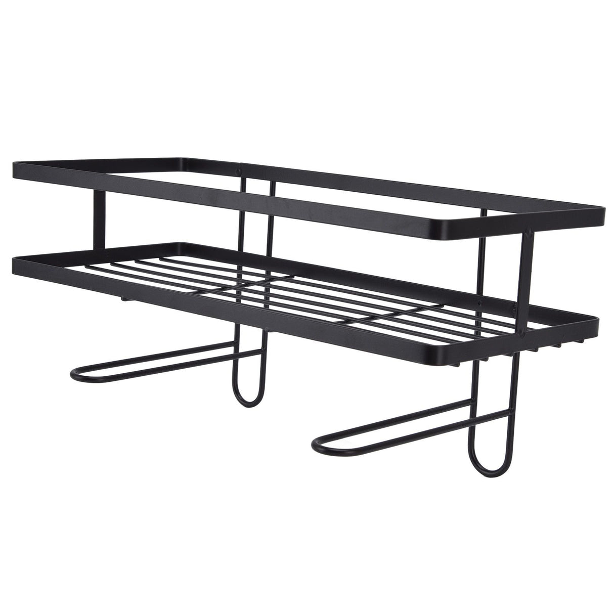 Bathroom Over The Toilet Storage Shelf Space Saver Punch Free Bathroom Storage OrganizerBlack