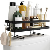 Bathroom Over The Toilet Storage Shelf Space Saver Punch Free Bathroom Storage OrganizerBlack