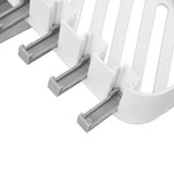 Bathroom Corner Rack Double Layer Rotatable Wall Mounted Stylish Simple Multifunctional Storage ShelfWhite and Grey