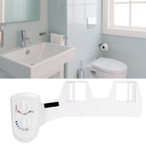 Intelligent Toilet Bidet Set with Dual Rotate Knob Non Electric Self Cleaning Single Nozzle Bidet Toilet AttachmentG1/2