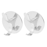 2PCS Wall Mounted Clothes Hook Heavy Duty Door Towel Hook Bathroom Wall Hanger for Household - Top-Down View