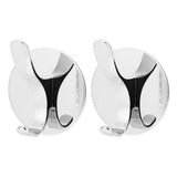 2PCS Wall Mounted Clothes Hook Heavy Duty Door Towel Hook Bathroom Wall Hanger for Household - 45-Degree Angle