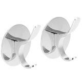 2PCS Wall Mounted Clothes Hook Heavy Duty Door Towel Hook Bathroom Wall Hanger for Household - Close-Up Angle