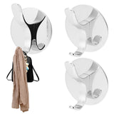 2PCS Wall Mounted Clothes Hook Heavy Duty Door Towel Hook Bathroom Wall Hanger for Household - Extra Image