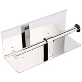 Toilet Paper Holder Dual End Wall Mounted Toilet Roll Holder 304 Stainless Steel for Bathroom Kitchen