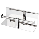 Toilet Paper Holder Dual End Wall Mounted Toilet Roll Holder 304 Stainless Steel for Bathroom Kitchen