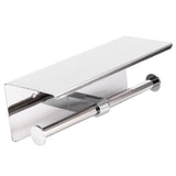 Toilet Paper Holder Dual End Wall Mounted Toilet Roll Holder 304 Stainless Steel for Bathroom Kitchen