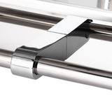 Toilet Paper Holder Dual End Wall Mounted Toilet Roll Holder 304 Stainless Steel for Bathroom Kitchen - Extra Image