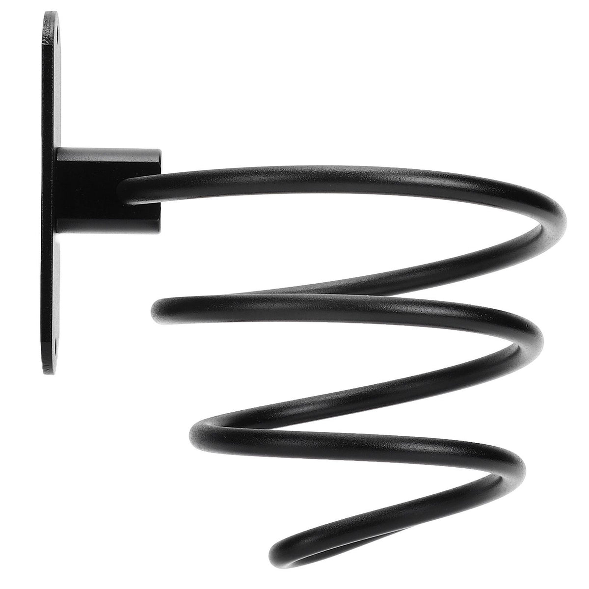 Hair Dryer Holder Wall Mounted Bathroom Blower Hanging Rack Organizer Punching Free Black