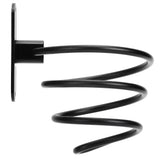 Hair Dryer Holder Wall Mounted Bathroom Blower Hanging Rack Organizer Punching Free Black - Extra Image