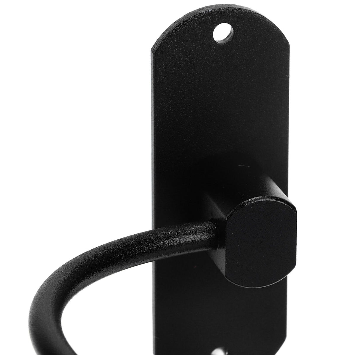 Hair Dryer Holder Wall Mounted Bathroom Blower Hanging Rack Organizer Punching Free Black