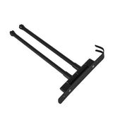 Stainless Steel Swivel Towel Hanger Holder Black Rotating Movable Towel Bar for Bathroom Wardrobe Kitchen2 Arms