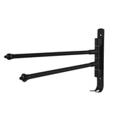 Stainless Steel Swivel Towel Hanger Holder Black Rotating Movable Towel Bar for Bathroom Wardrobe Kitchen2 Arms