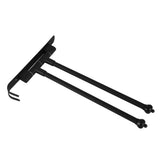 Stainless Steel Swivel Towel Hanger Holder Black Rotating Movable Towel Bar for Bathroom Wardrobe Kitchen2 Arms - Low Angle