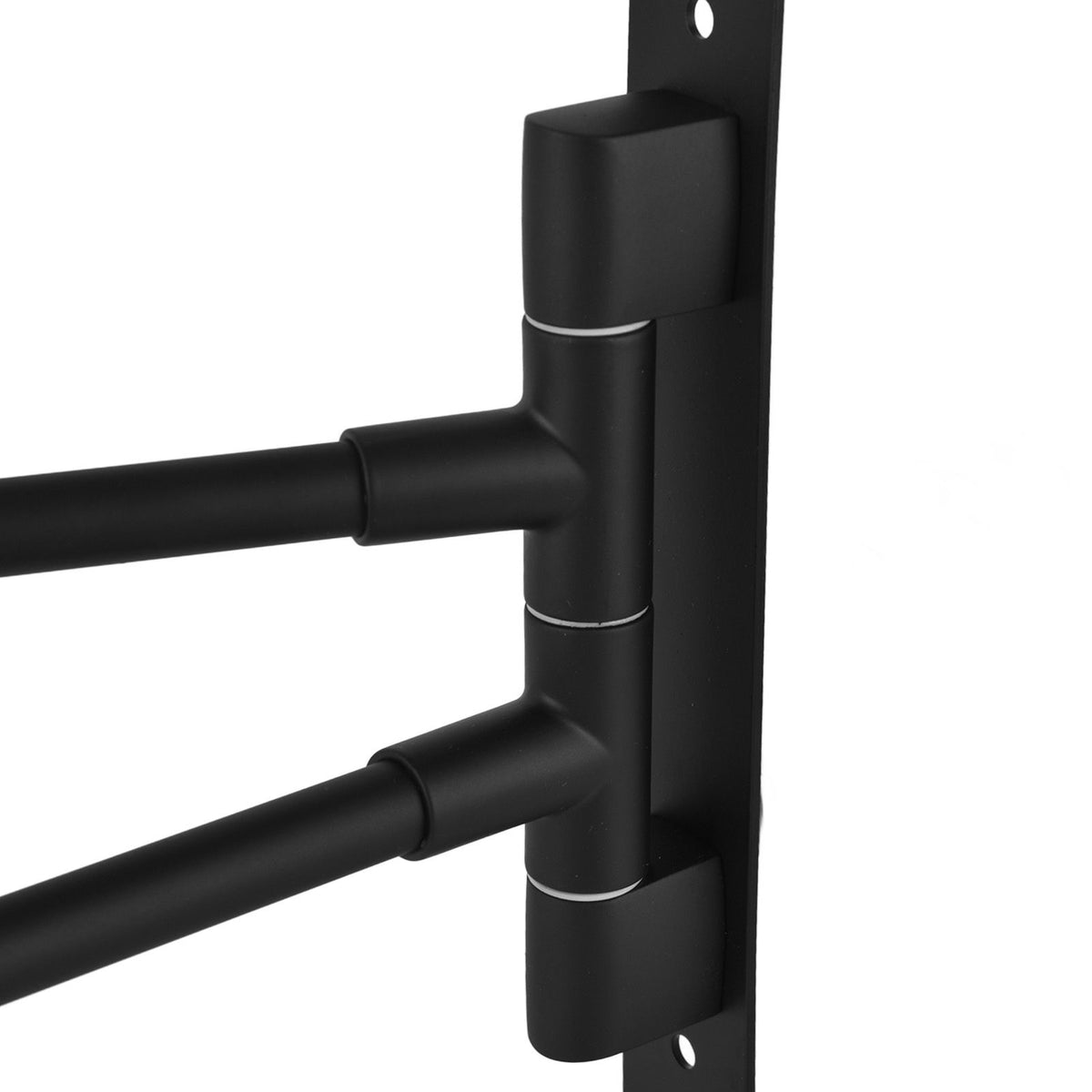 Stainless Steel Swivel Towel Hanger Holder Black Rotating Movable Towel Bar for Bathroom Wardrobe Kitchen2 Arms