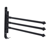 Stainless Steel Swivel Towel Hanger Holder Black Rotating Movable Towel Bar for Bathroom Wardrobe Kitchen3 Arms