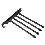 Stainless Steel Swivel Towel Hanger Holder Black Rotating Movable Towel Bar for Bathroom Wardrobe Kitchen4 Arms - 45-Degree Angle