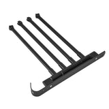 Stainless Steel Swivel Towel Hanger Holder Black Rotating Movable Towel Bar for Bathroom Wardrobe Kitchen4 Arms - Low Angle